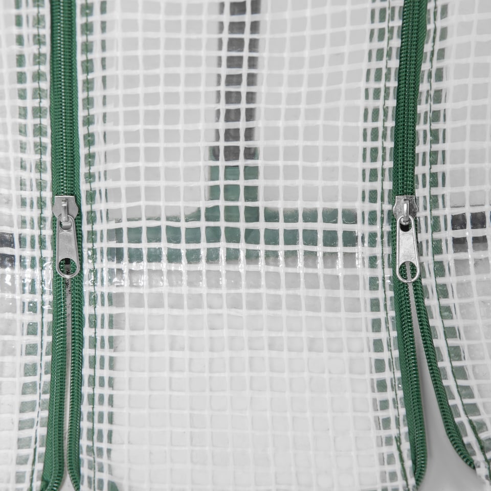 image 1 of Outsunny Mini Small Greenhouse with Steel Frame & PE Cover & Window