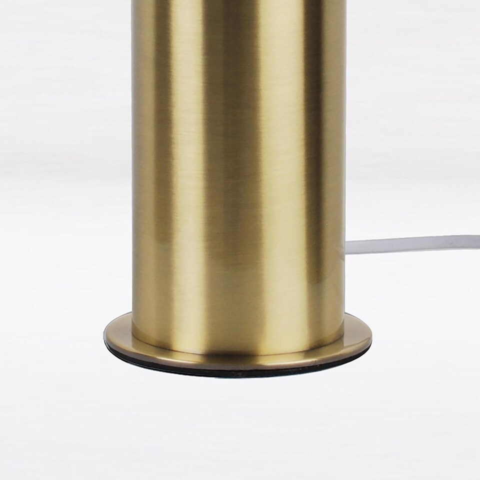 image 1 of Antique Brass Tubular Floor Uplight | Bronze | White | Medium | 1