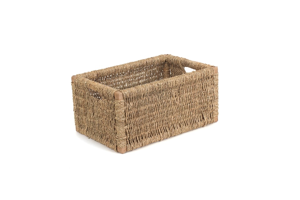 image 1 of Extra Large Seagrass Storage Basket | Green | Green