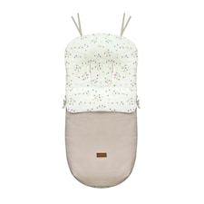 Jane Nest Plus Slight Footmuff Cream | Iris