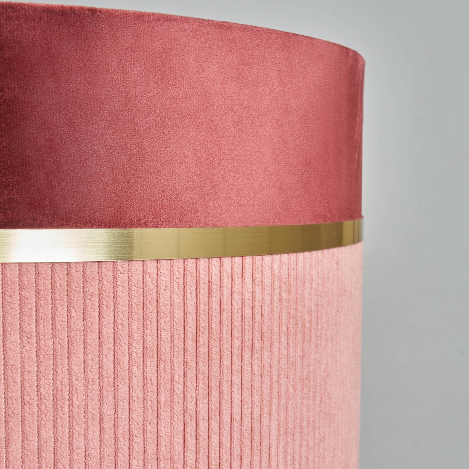 image 1 of BHS Violet 40cm Mixed Fabric Easyfit Shade, Pink