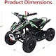 image 8 of Alivio 49CC Kids Mini Petrol Quad Bike (Green)