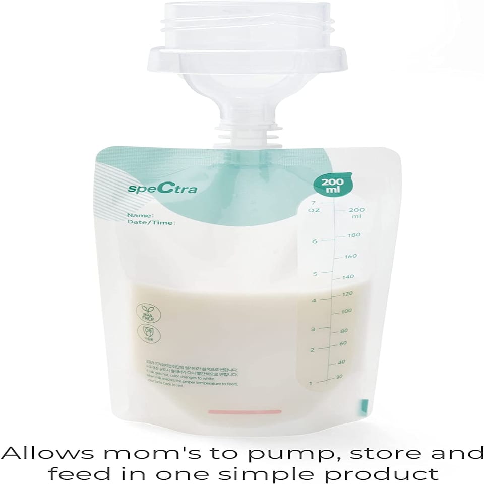 image 1 of Milk Storage Bags 200 ml - 10 Count - Connector Included