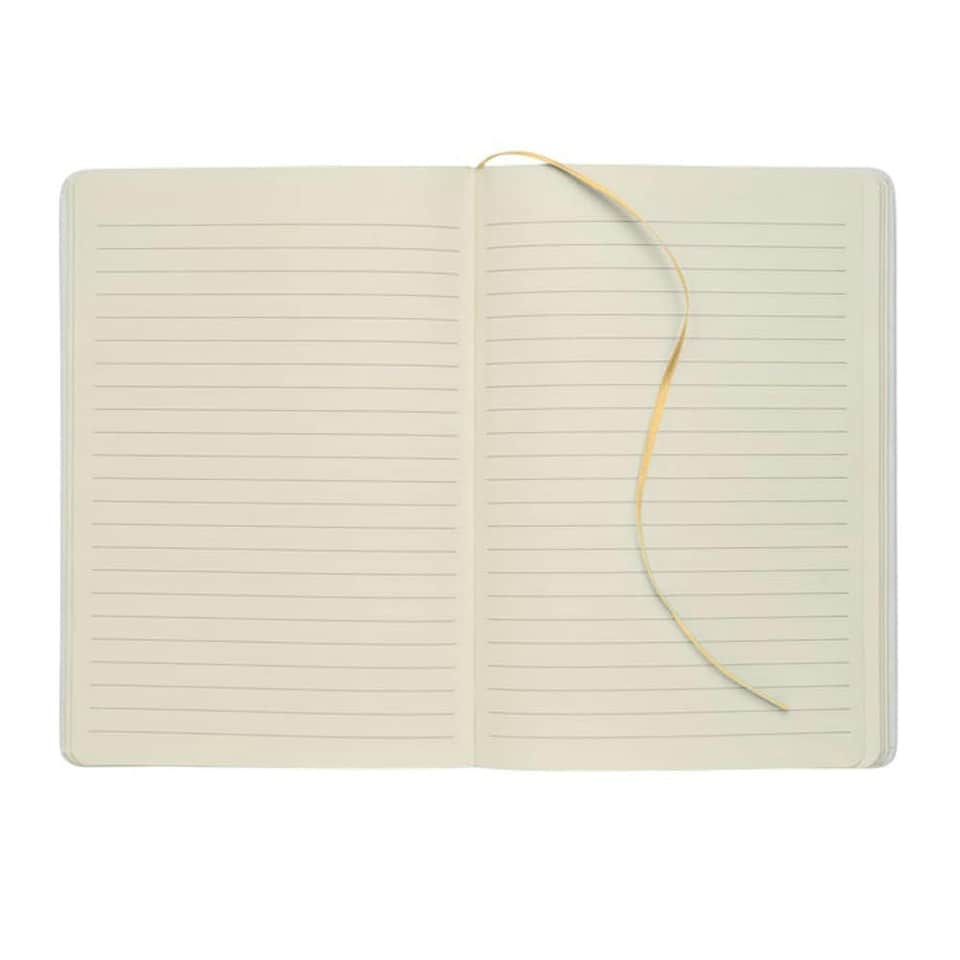 image 1 of MidOcean Route White A5 Notebook - Gold/White - One Size