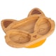 image 1 of Tiny Dining Children's Bamboo Suction Fox Plate - Yellow | Yellow | Yellow