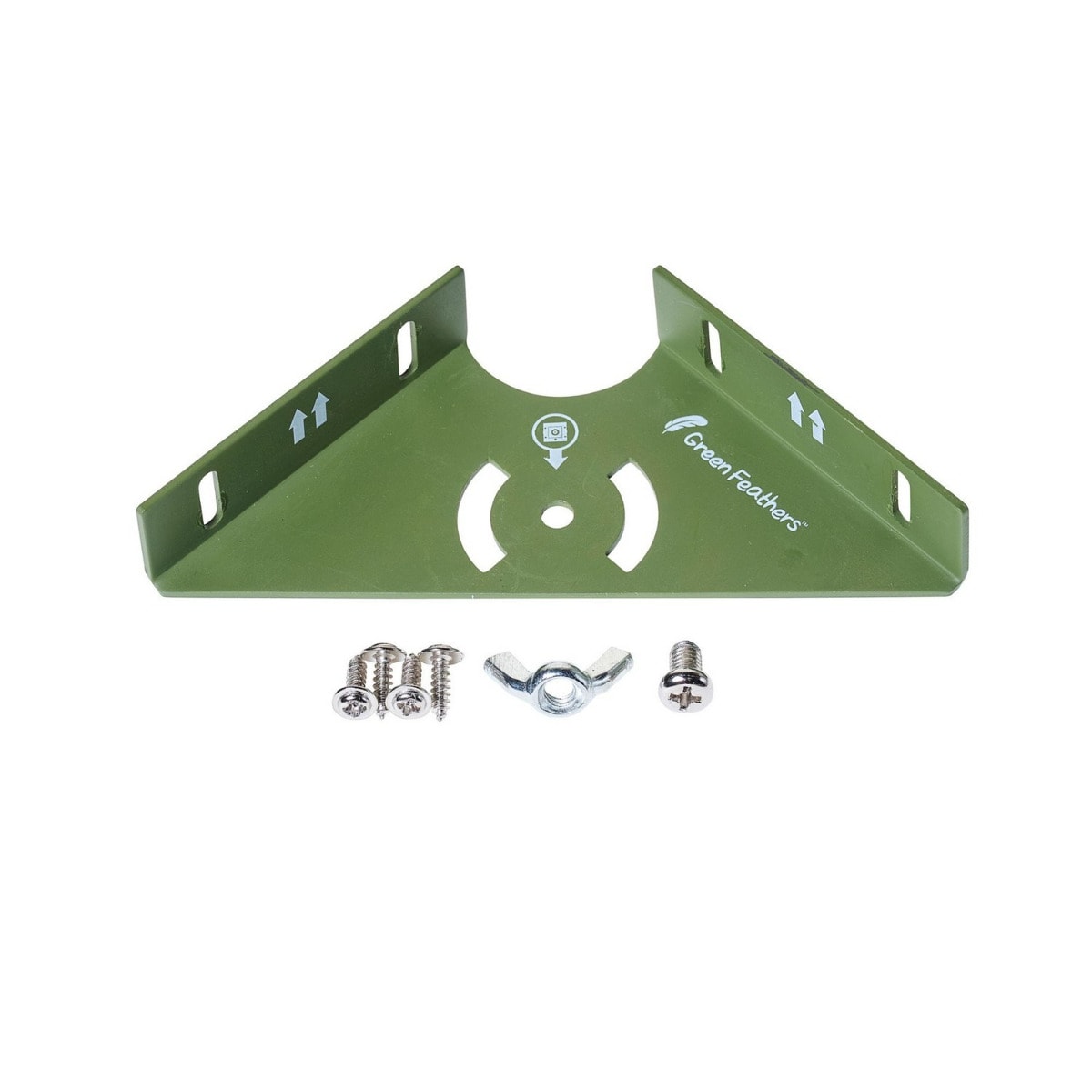 Green Feathers Easy-Mount Corner Camera Bracket - L13.2 x W9.4 x H3.2 cm in Green