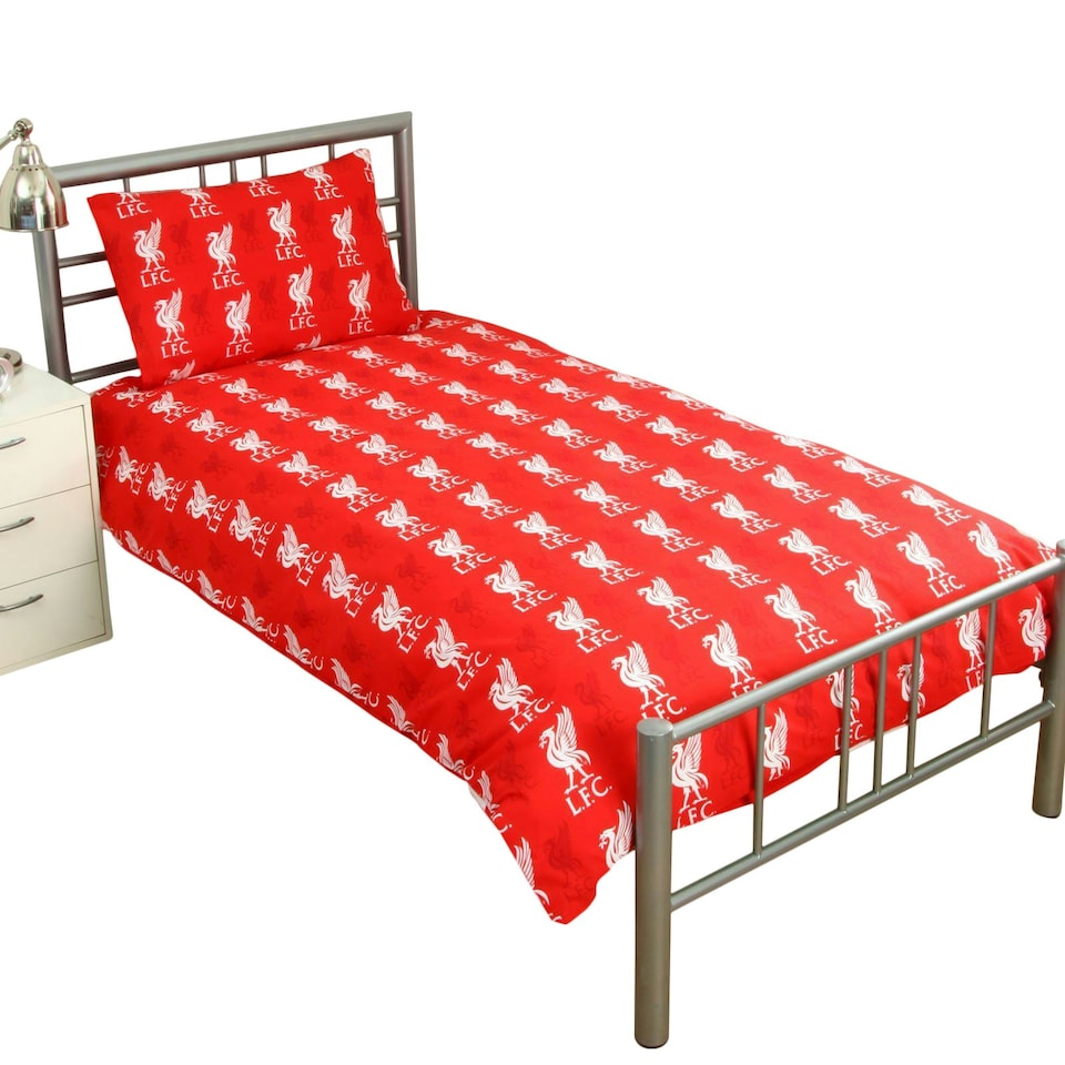 image 1 of Liverpool FC Duvet And Pillow Case Set - Red - One Size