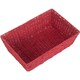 image 3 of Large Red Paper Rope Tray | Red | Red | Large