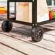 image 9 of Outsunny BBQ Trolley with Stainless Steel Top, Movable Barbecue Pizza Table