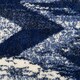 image 4 of KUKOON Blue Striped Chevron Mottled Shaggy Area Rug 160cm x 230cm