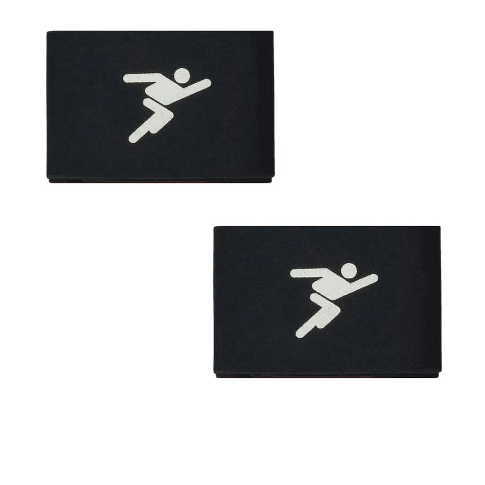 image 1 of Precision Shin Guard Stays (Pack Of 2) - Black - One Size
