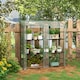 image 2 of Outsunny Mini Green House with 3 Tier Shelves, 151H x 143W x 46Dcm, Clear