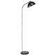 image 3 of Set of 2 Bauhaus - Black Dome Floor Lamp with Chrome Detail Black | Chrome