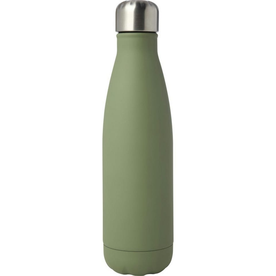 image 1 of Cove Recycled Stainless Steel 500ml Insulated Water Bottle - Heather Green - One Size