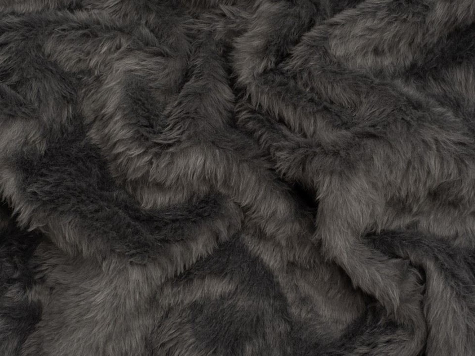 Minerva Core Range Grey Short Pile Faux Fur Fabric for Dressmaking, Toy Making, 150cm / 59" Wide - per metre