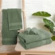 image 5 of OHS Luxury 100% Cotton 500GSM Bathroom Bath Towel Green | Olive Green | Bath towel