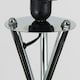 image 1 of ValueLights Camden Chrome Tripod Floor Lamp White Taper Shade White
