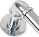 image 1 of Lister Cartwright 25mm Chrome Industrial Pipe Extendable Curtain Pole Heavy Duty Metal Curtain Rod(120-320 cm)