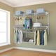 image 6 of COSTWAY Wall Mounted Closet System Organizer Rack Hanging Rod Silver | One Size