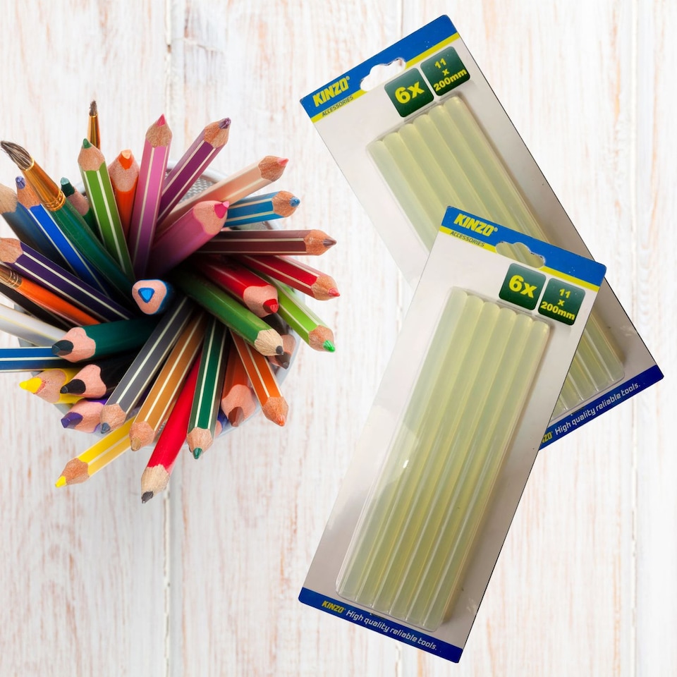image 1 of 11x200mm Glue Sticks - Hobby Craft Art DIY