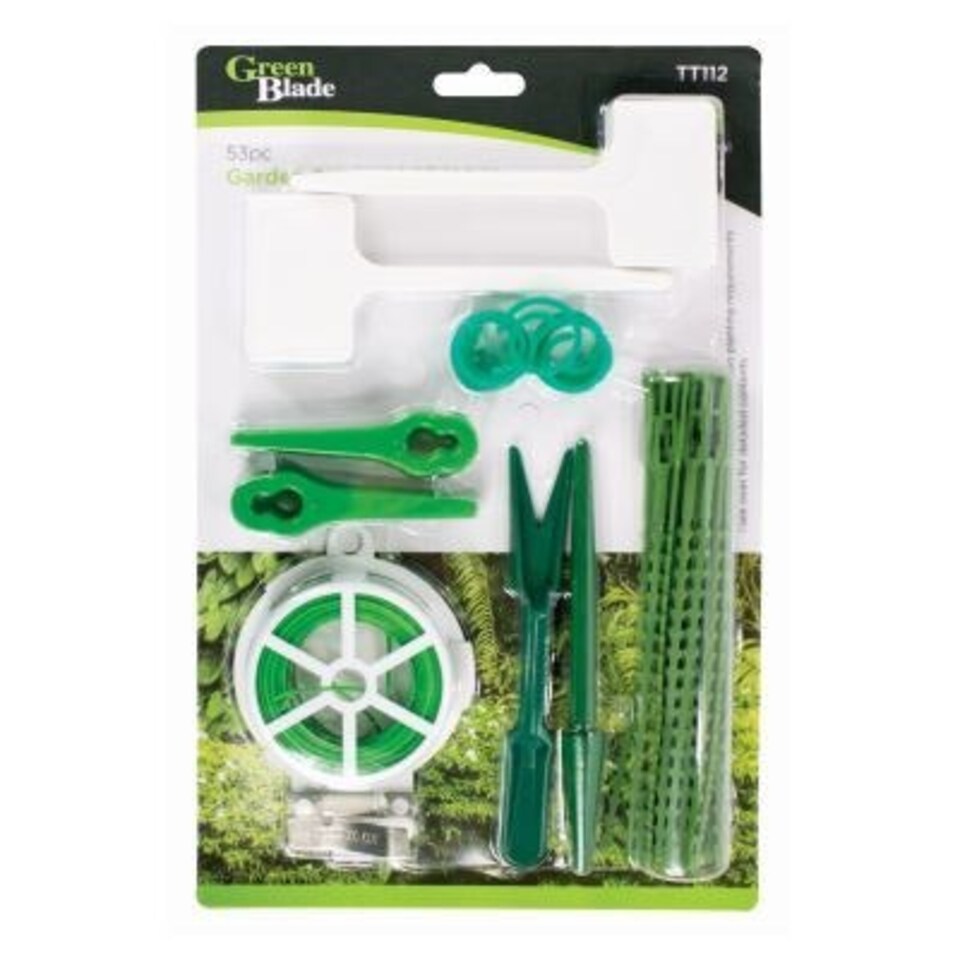Green Blade 53pc Twist Tie & Labels Set - Green
