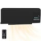 image 1 of HOMCOM 2000W Wall Mounted Ceramic Heater with Remote Control for Home Black