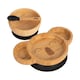 image 1 of Tiny Dining Children's Bamboo Suction Koala Dinner Set - Black