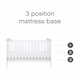 image 4 of Tutti Bambini Rio Cot Bed with Cot Top Changer & Mattress - White/Dove Grey