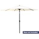 image 2 of Charles Bentley Garden Metal Patio Garden Umbrella Crank & Tilt - Cream