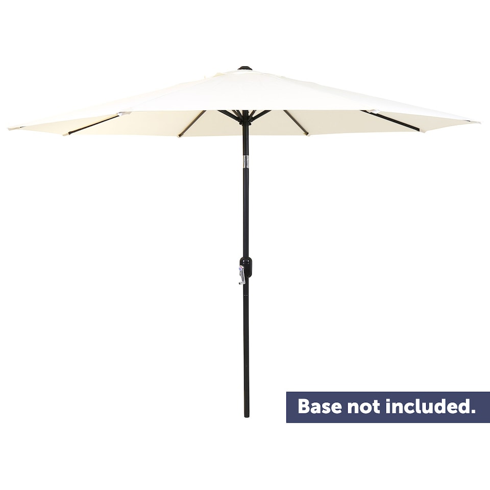 image 1 of Charles Bentley Garden Metal Patio Garden Umbrella Crank & Tilt - Cream