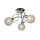 image 8 of Reno - Chrome Clear Jewelled Glass 3 Light Flush Ceiling Light | Chrome | Clear | 1