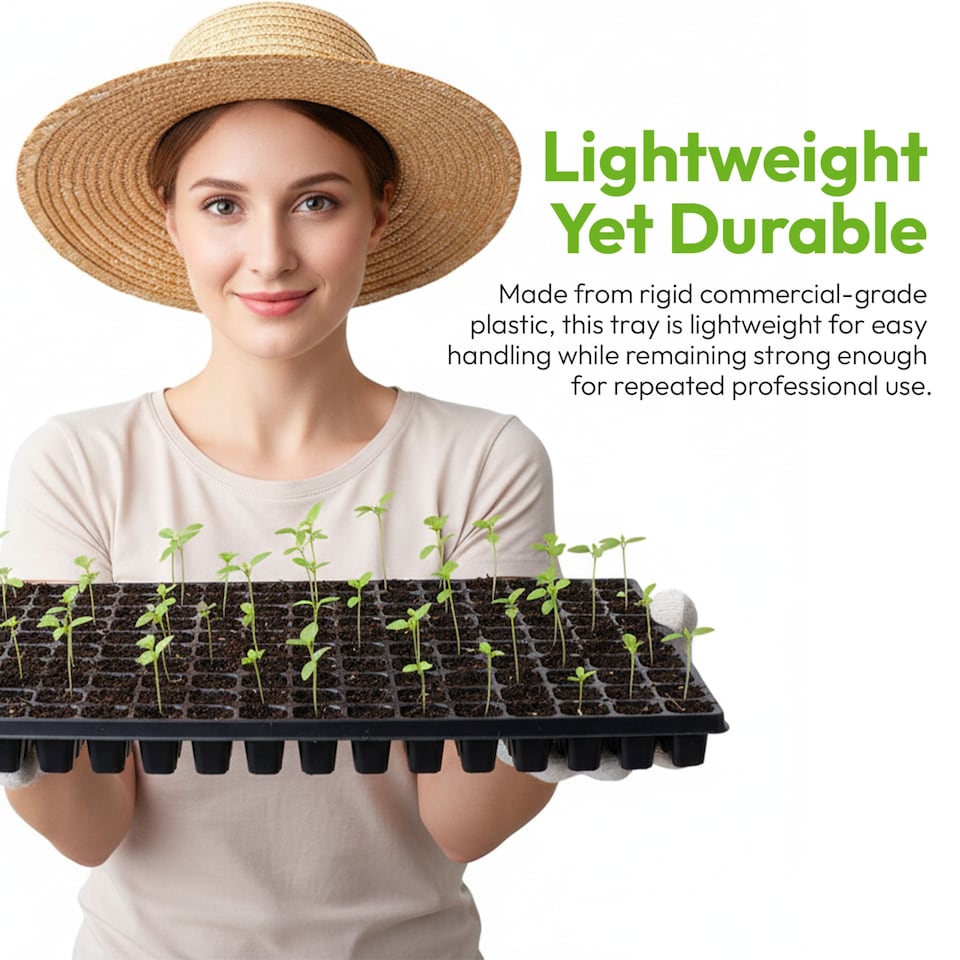 image 1 of 264 Cell Plug Trays Seedling Propagation Trays with Drainage Holes Pack of 100