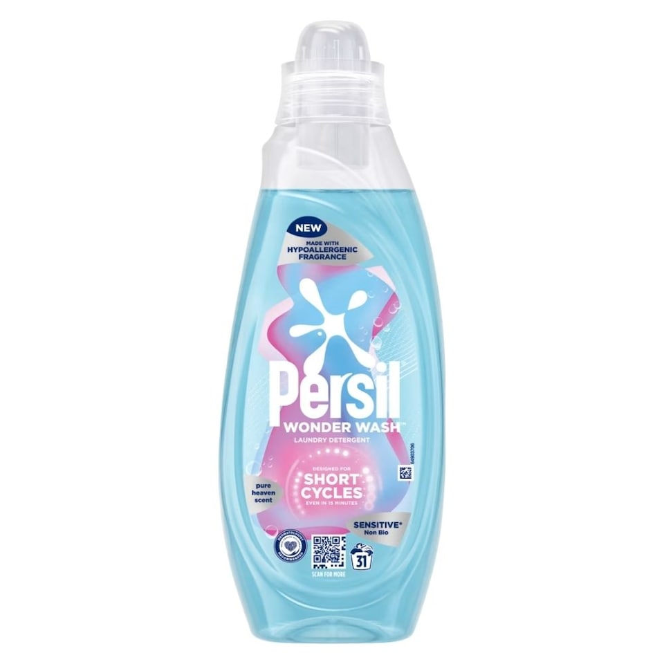 image 1 of Persil Wonder Wash Sensitive Non Bio Laundry Detergent Heaven Scent 40 Wash | Blue | 1 - Blue | 40 Wash | 1