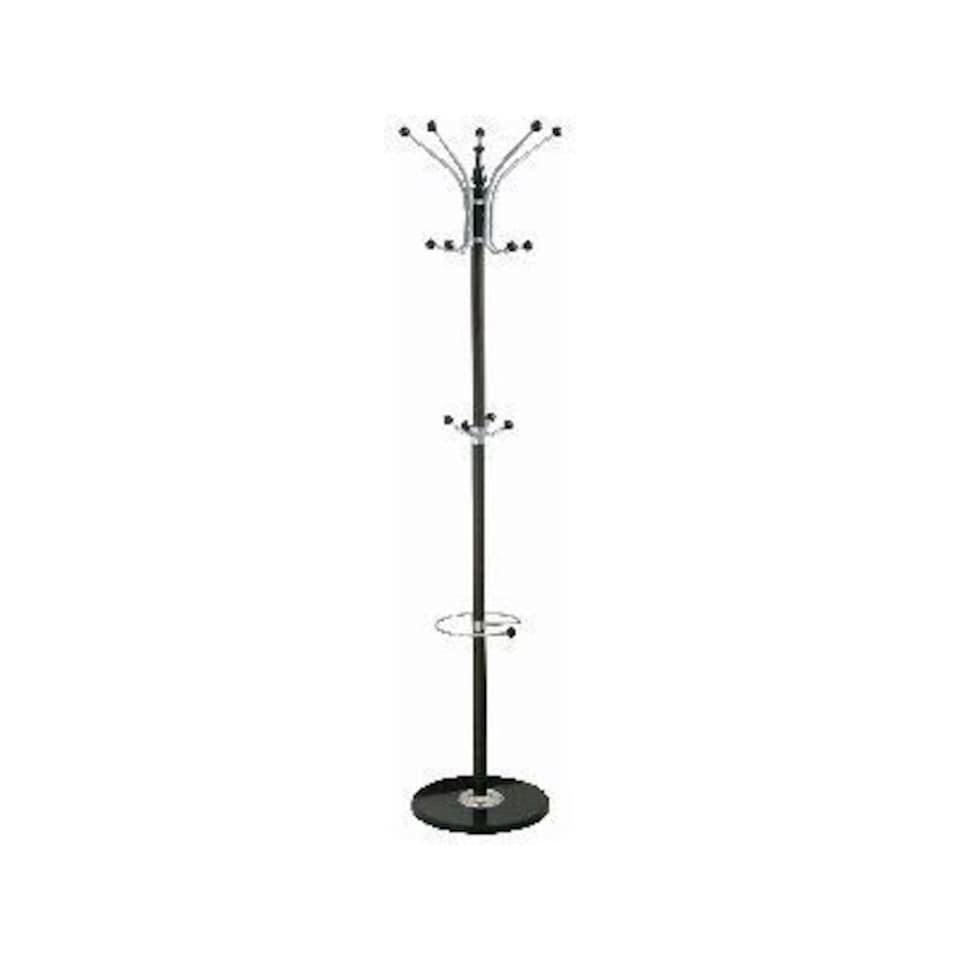 Ashley Coat Rack with Umbrella Holder - 14 Hook - Black | Black | Black | One Size