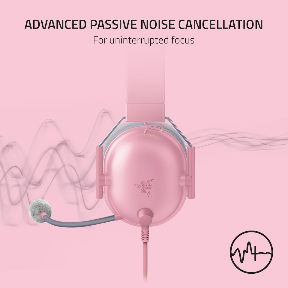 image 1 of RAZER BLACKSHARK V2 X WIRED GAMING HEADSET QUARTZ EDITION- PINK