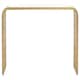 image 1 of Vogue Matte Gold Slatted Console Table Gold