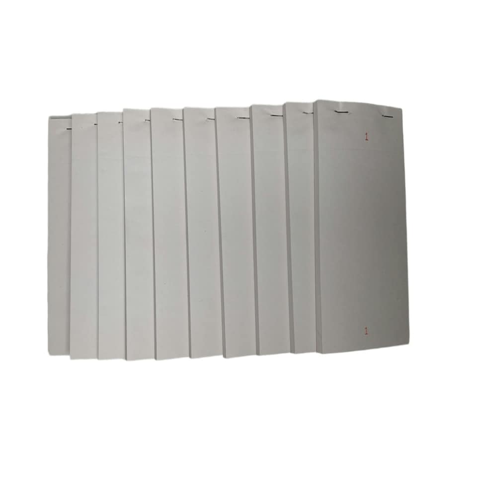 image 1 of Pack of 10 95mm x 165mm Plain White Numbered Service Pads
