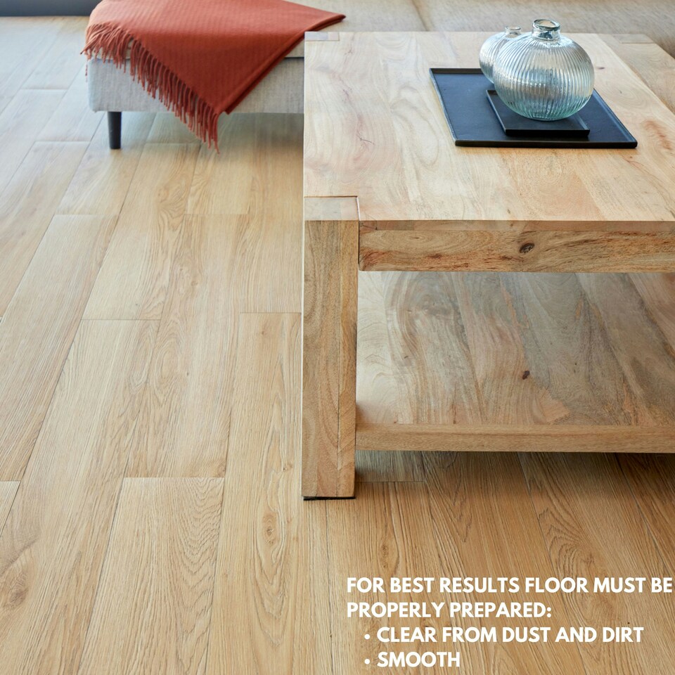 image 1 of Self Adhesive Floor Planks | 5.9x35.9in (91.4x15.2cm) Each | Peel & Stick Vinyl Flooring | Beige Wood Effect | Easy DIY | Stick On Tile Planks | Brown | 1.39 sqm