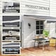image 5 of Outsunny Garden Sun Shade Canopy Retractable Awning, 2.5 x 2m Grey | Dark Grey