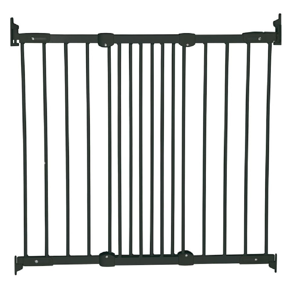 image 1 of Bettacare Diagonal Fit Multi Fit Dog Gate Range, 67cm - 105.5cm, Black, Stair Gate for Puppy, Safety Barrier for Pet | Black