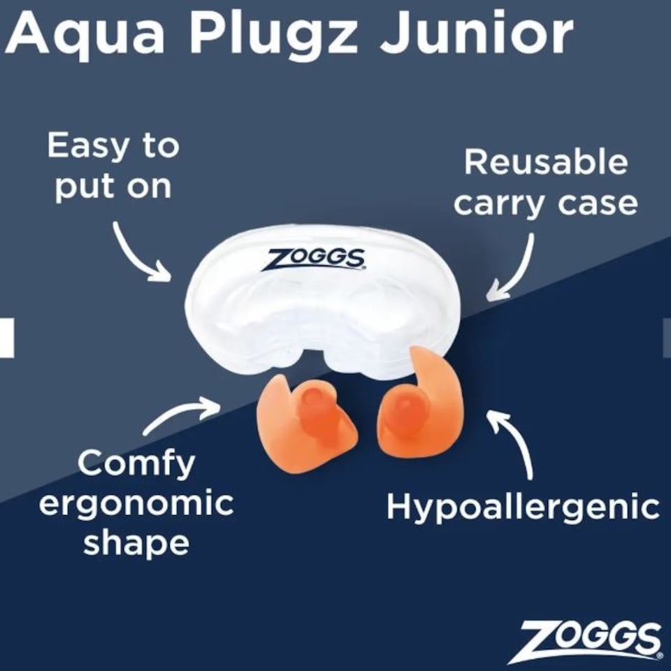 image 1 of Zoggs Aqua Plugz Junior swimming Ear Plugs