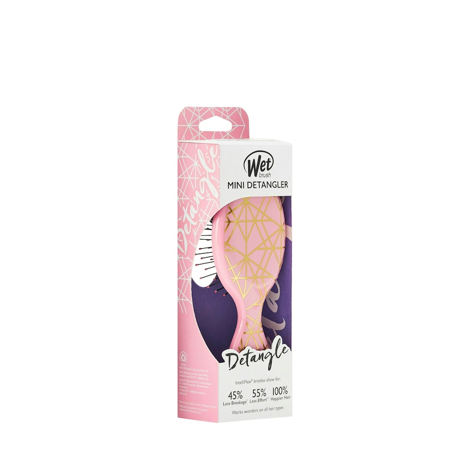 image 1 of WetBrush Mini Detangler, Geo Collection, Peach, All Hair
