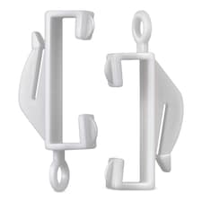 Plastic Curtain Hook, Strong & Durable White Curtain Hooks - 50pcs
