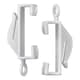 image 1 of Plastic Curtain Hook, Strong & Durable White Curtain Hooks - 50pcs