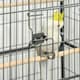 image 8 of PawHut Large Bird Cage Budgie Cage for Finch Canaries Parrot with Stand Grey