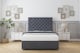 image 2 of Sloomy Mayfair Steel Plush Divan Bed Base No Drawers With 54 Inch Floor Standing Headboard | Grey | Steel | Double | 1