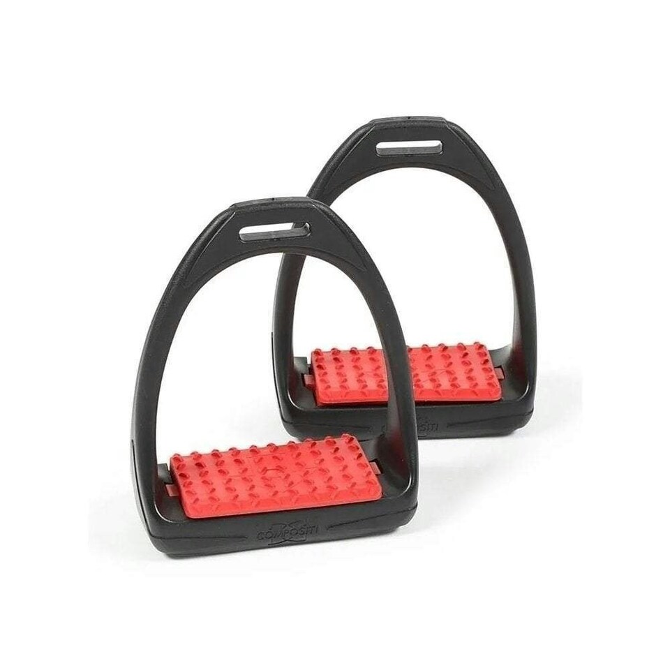 Compositi Reflex Horse Stirrups - Red - One Size