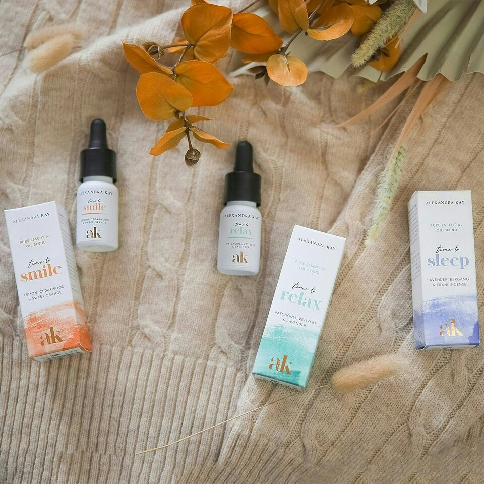image 1 of Green People Alexandra Kay Me Time Scents - Natural Aromatherapy Gift Set - Sleep, Relaxation, Happiness - Vegan, 3 x 10ml