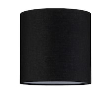 Black Textured Cotton 17cm Table Lamp Shade Black