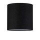 image 1 of Black Textured Cotton 17cm Table Lamp Shade Black